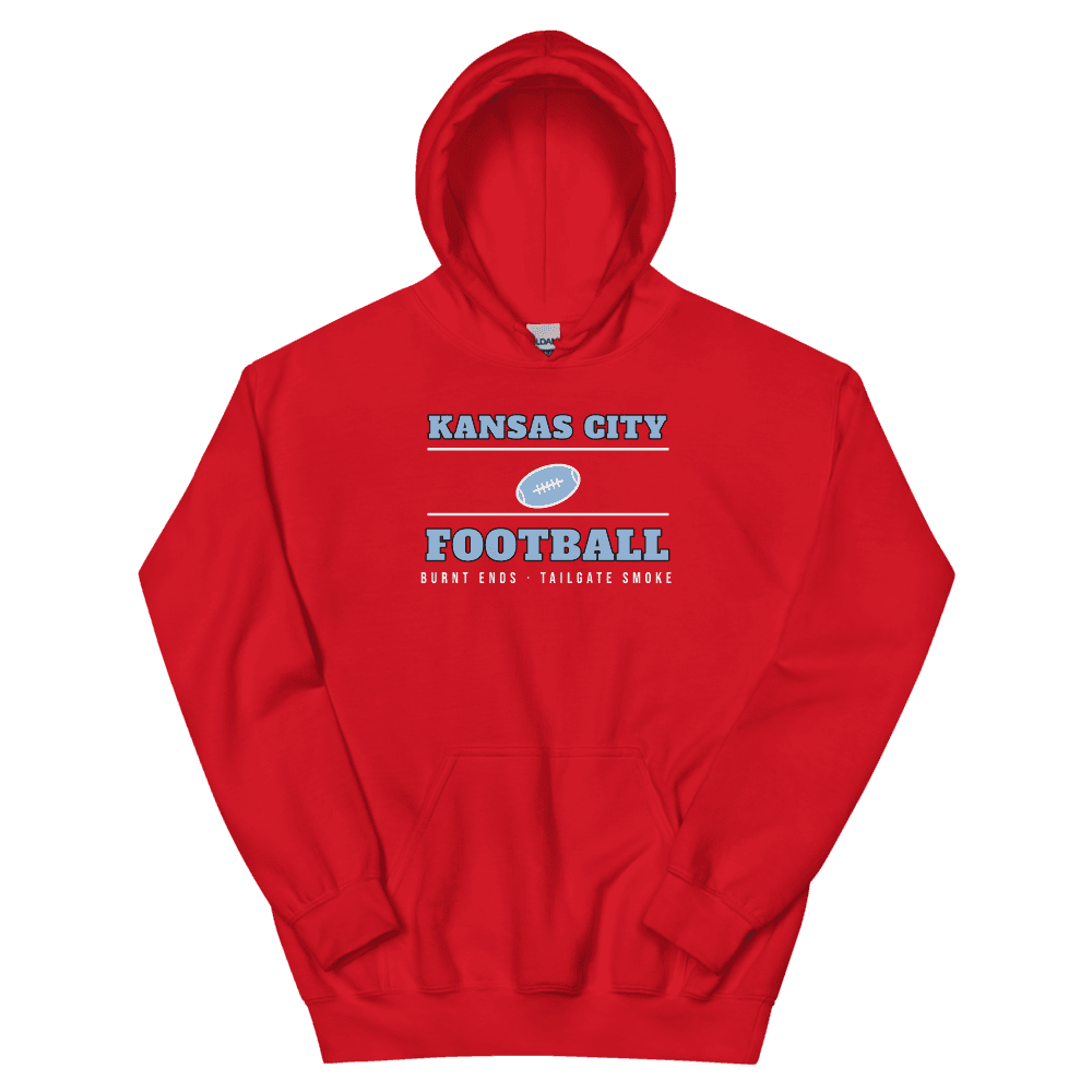 Kansas City Football Burnt Ends Tailgate — Red Hoodie