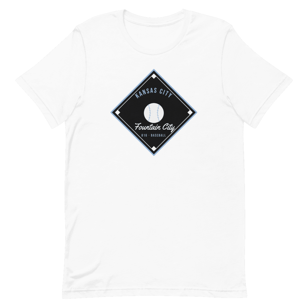 Kansas City Fountain City Baseball Diamond — White T-Shirt