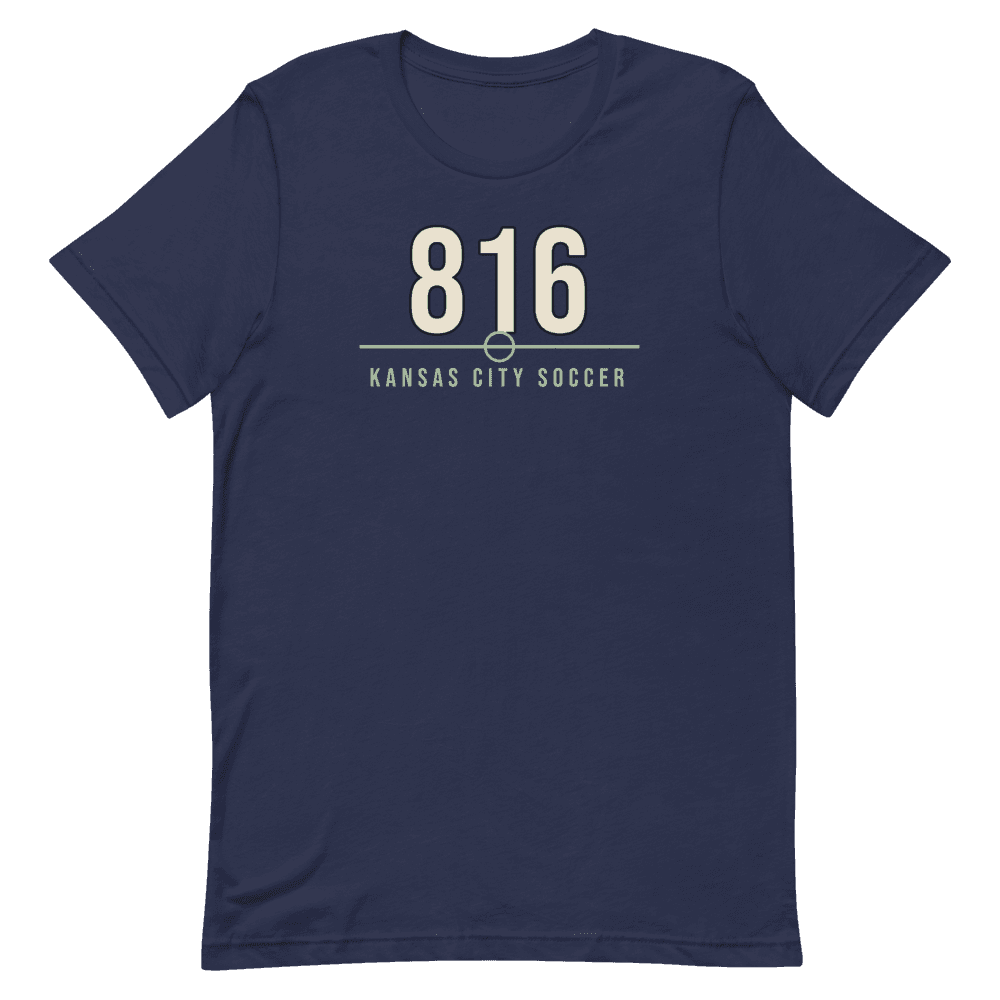 Kansas City 816 Soccer — Navy T-Shirt