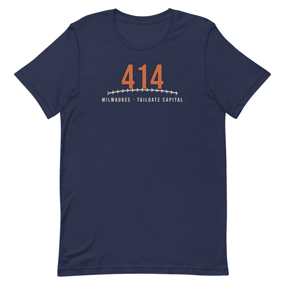 Milwaukee 414 Tailgate Baseball — Navy T-Shirt