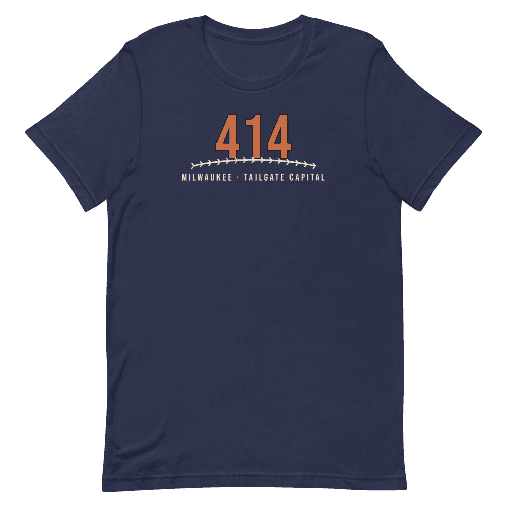 Milwaukee 414 Tailgate Baseball — Navy T-Shirt