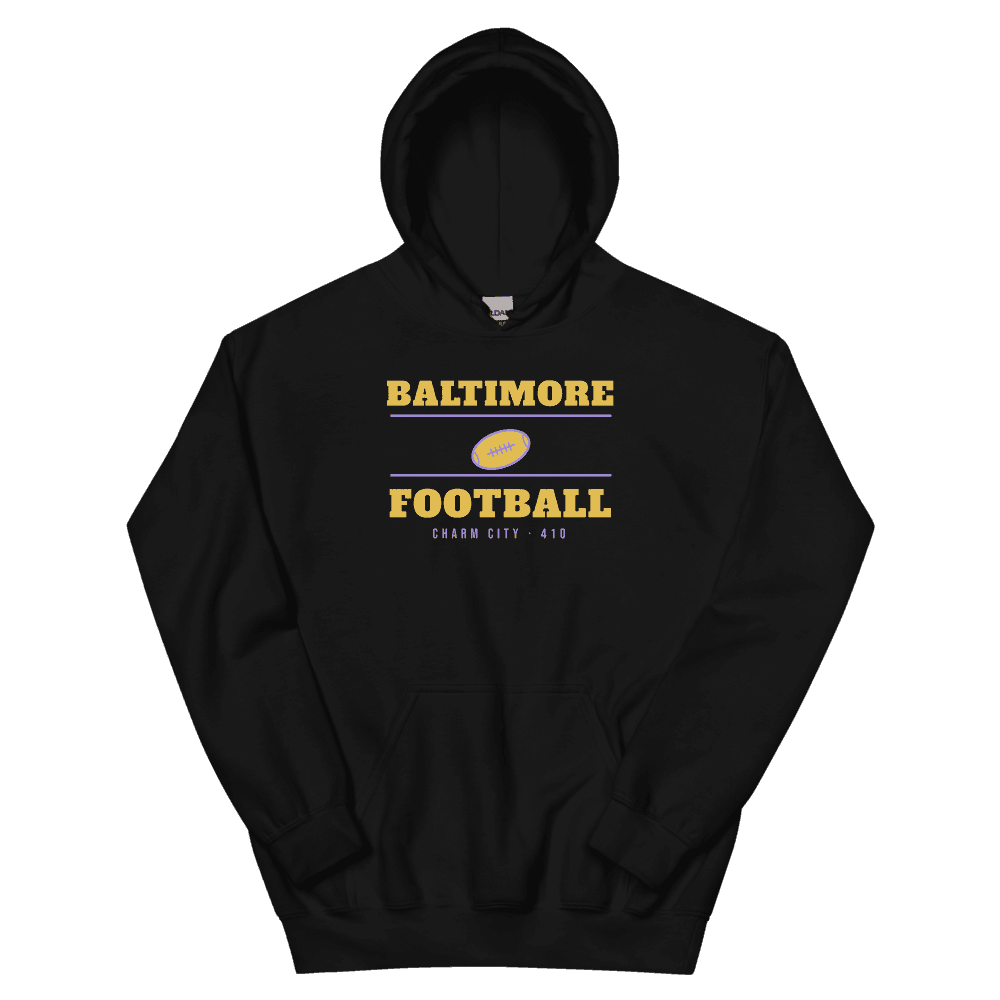 Baltimore Charm City Football — Black Hoodie