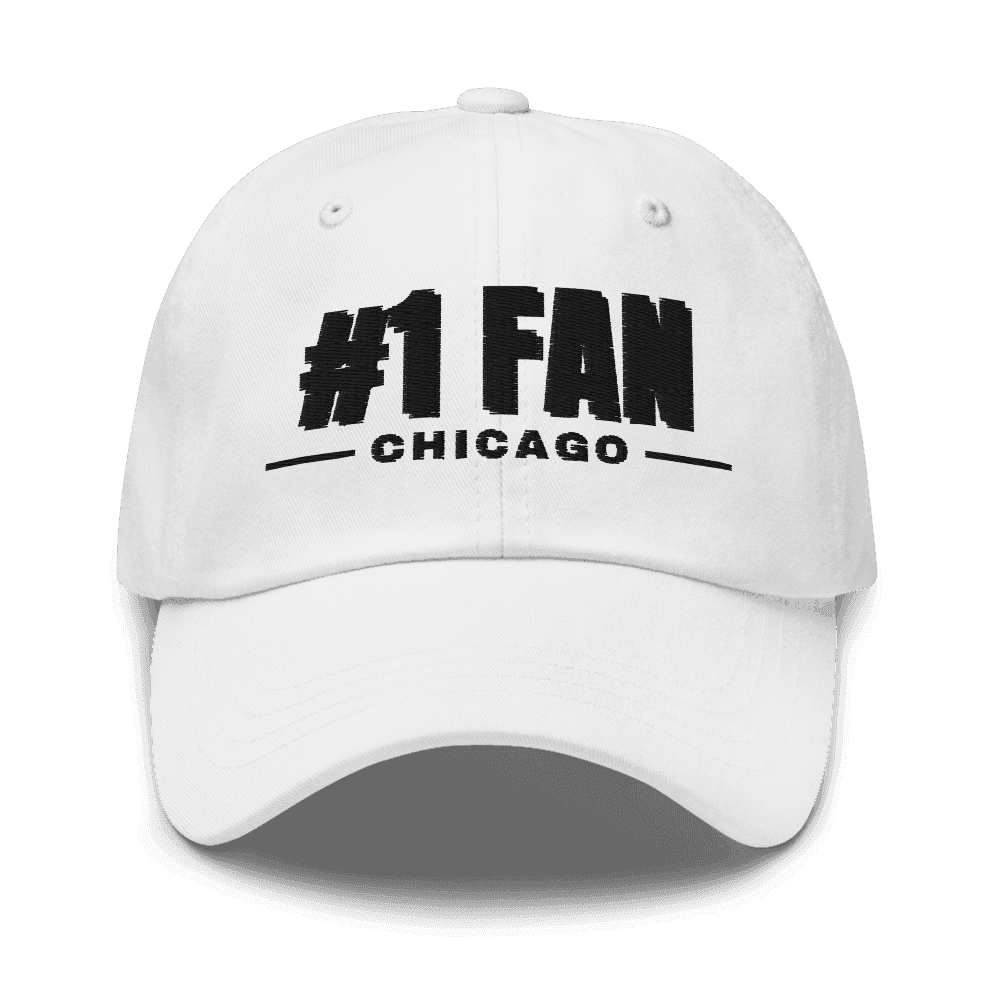 Chicago #1 Fan Italian Beef Stache on White Hat