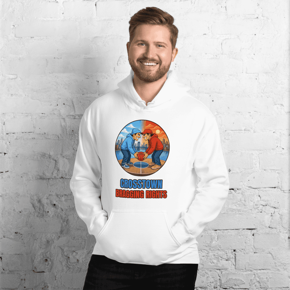 Crosstown Bragging Rights on White Hoodie