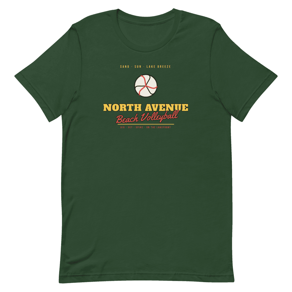 North Avenue Beach Volleyball — Forest T-Shirt