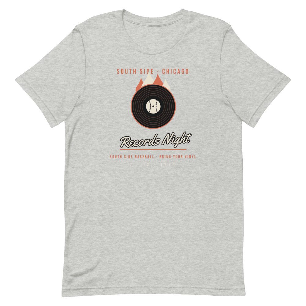 Chicago South Side Vinyl Night 1979 — Athletic Heather T-Shirt