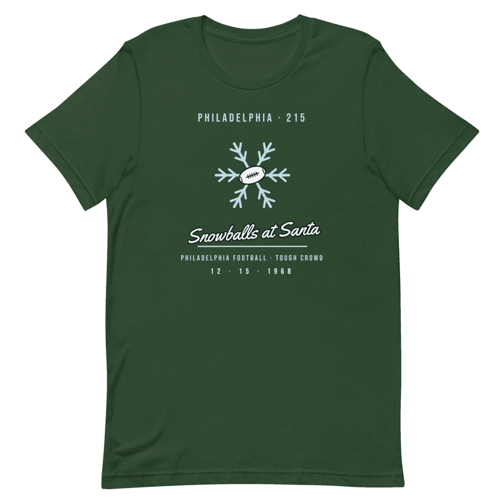 Philadelphia Football Snowballs at Santa 1968 — Forest T-Shirt