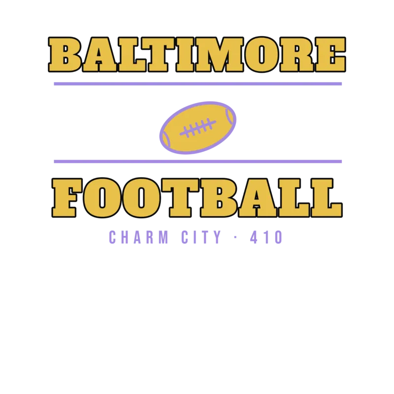 Baltimore Charm City Football — original artwork