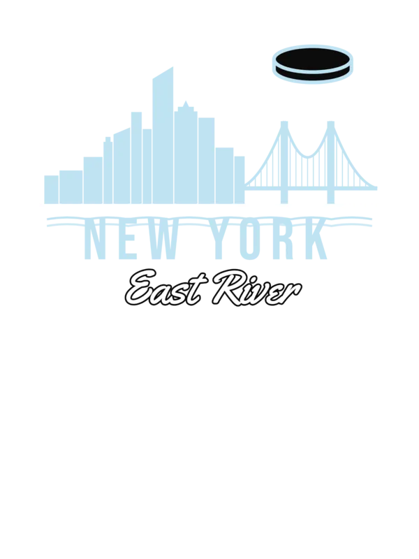 New York Brooklyn Bridge Skyline Hockey — original artwork
