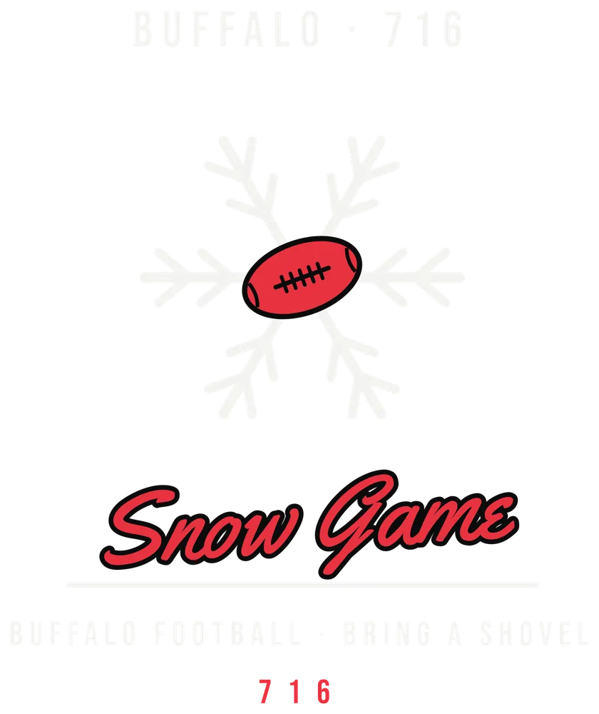 Buffalo Snow Game Football — original artwork