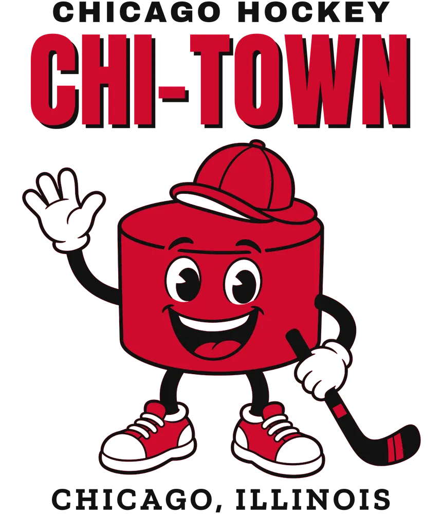 Chicago Hockey Chi-Town Puck — original artwork