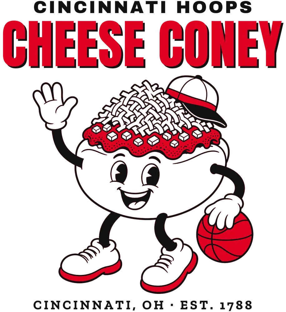 Cincinnati Hoops Cheese Coney — original artwork