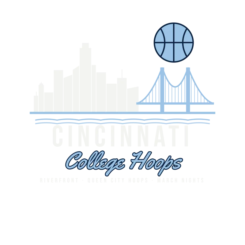 Cincinnati College Hoops Riverfront Skyline — original artwork
