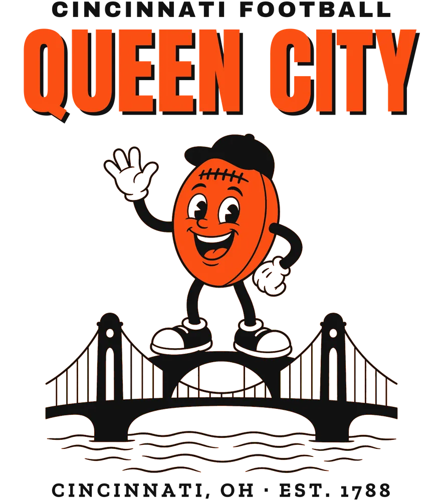 Cincinnati Football Queen City Pigskin — original artwork