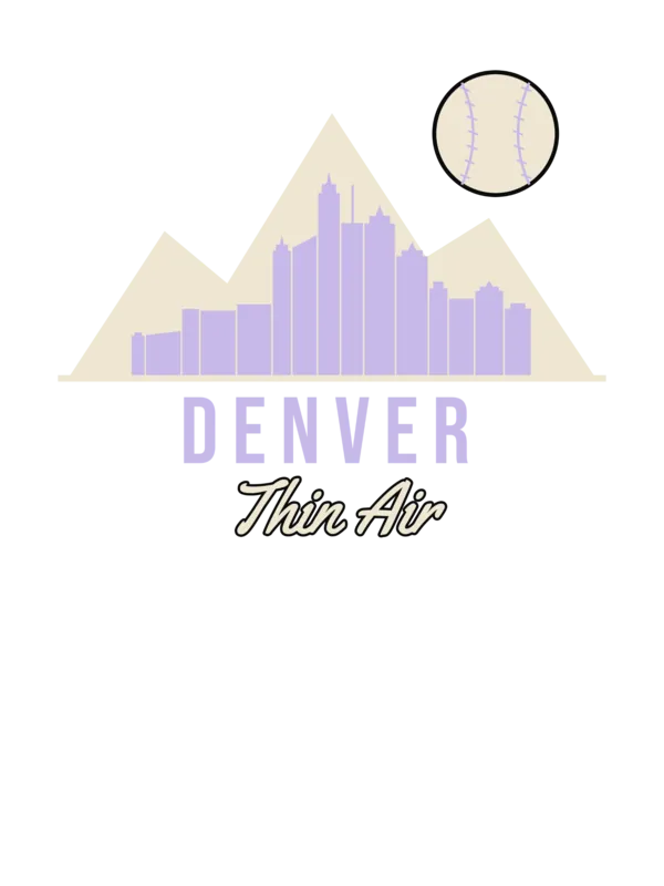 Denver Thin Air Mountain Baseball — original artwork