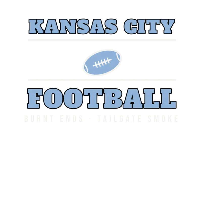 Kansas City Football Burnt Ends Tailgate — original artwork