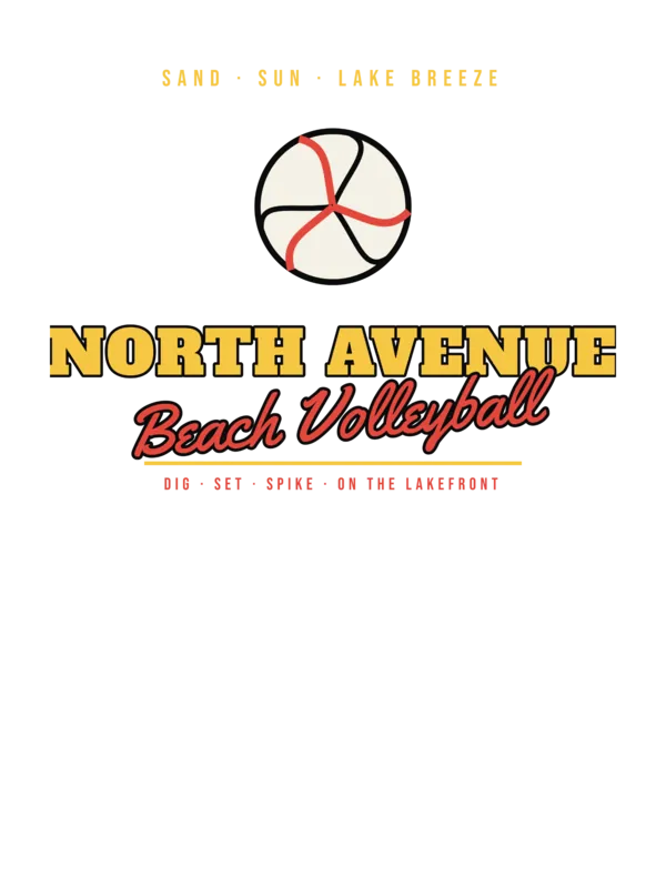 North Avenue Beach Volleyball — original artwork