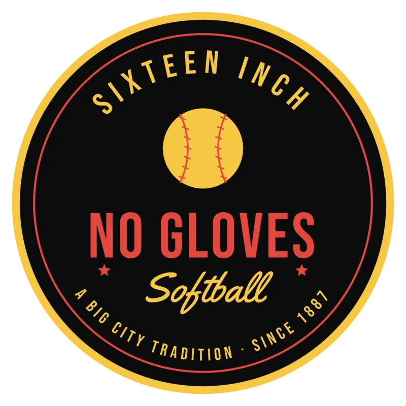 Sixteen Inch No Gloves Softball — original artwork