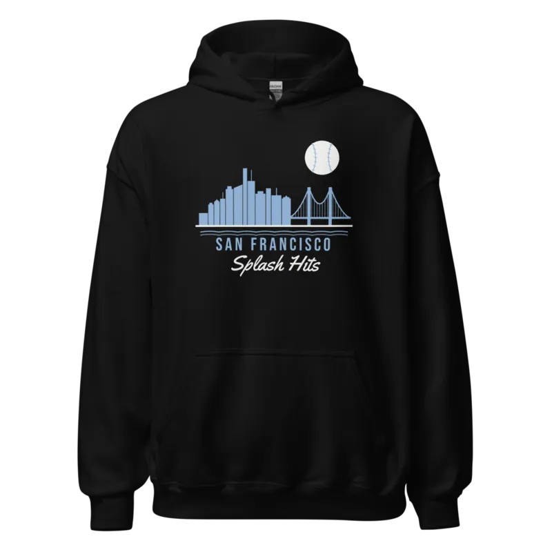 San Francisco Splash Hits Bay Baseball — Black Hoodie