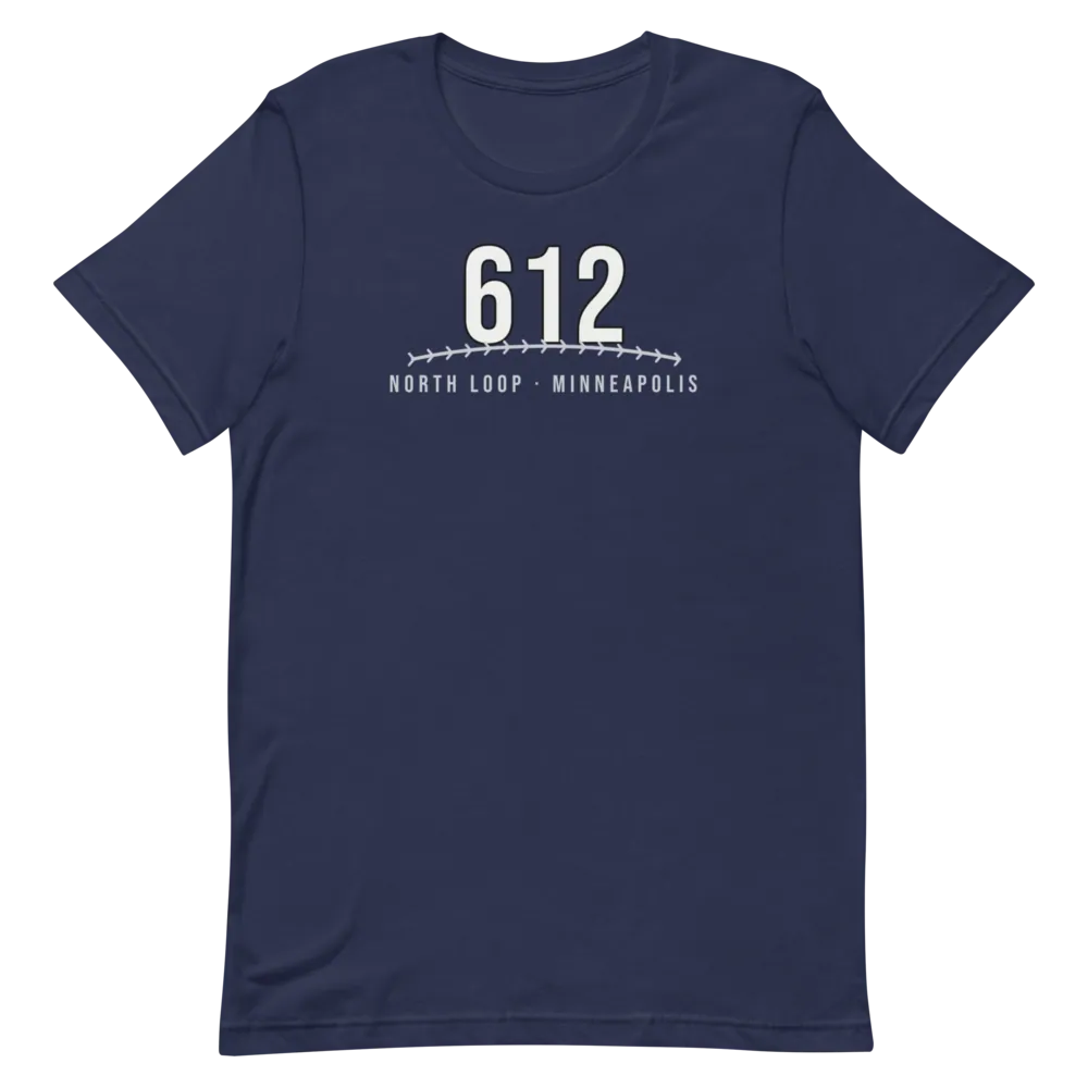 Minneapolis 612 North Loop Baseball — Navy T-Shirt