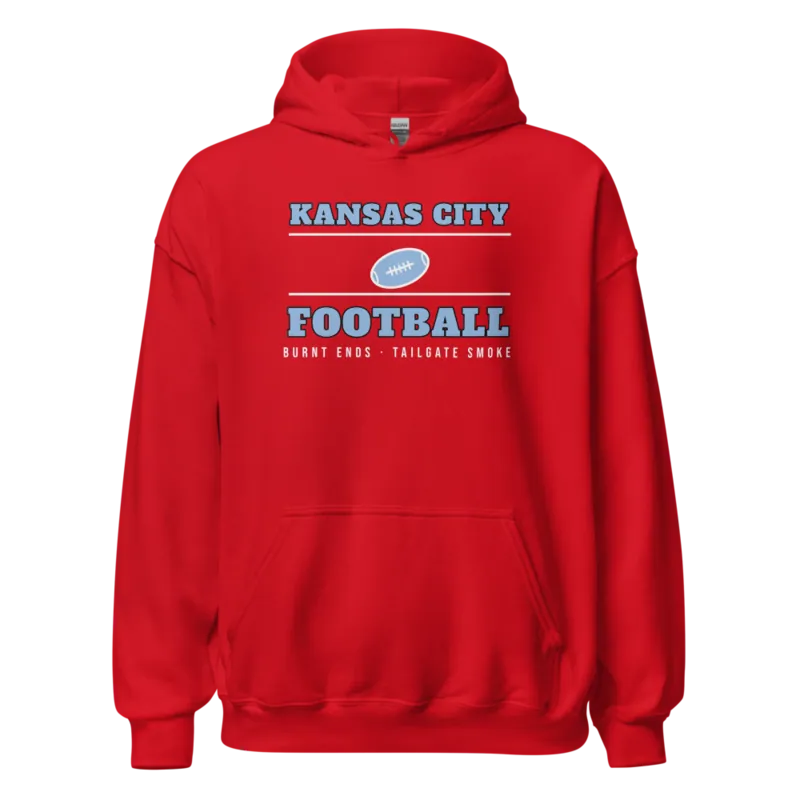 Kansas City Football Burnt Ends Tailgate — Red Hoodie