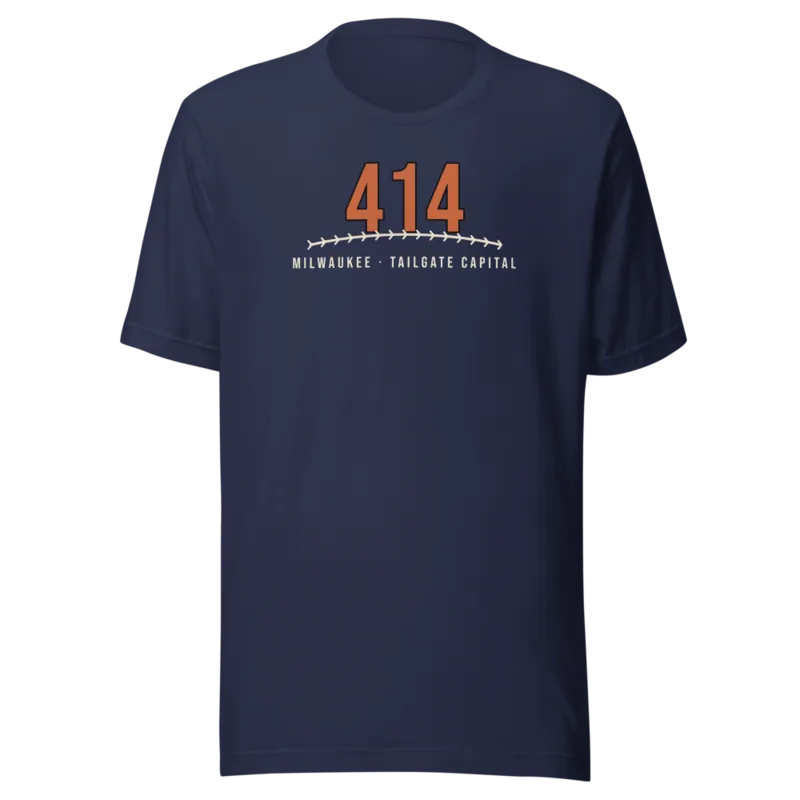 Milwaukee 414 Tailgate Baseball — Navy T-Shirt