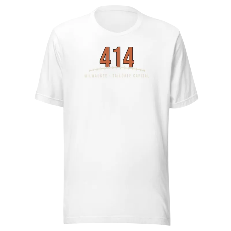 Milwaukee 414 Tailgate Baseball — White T-Shirt