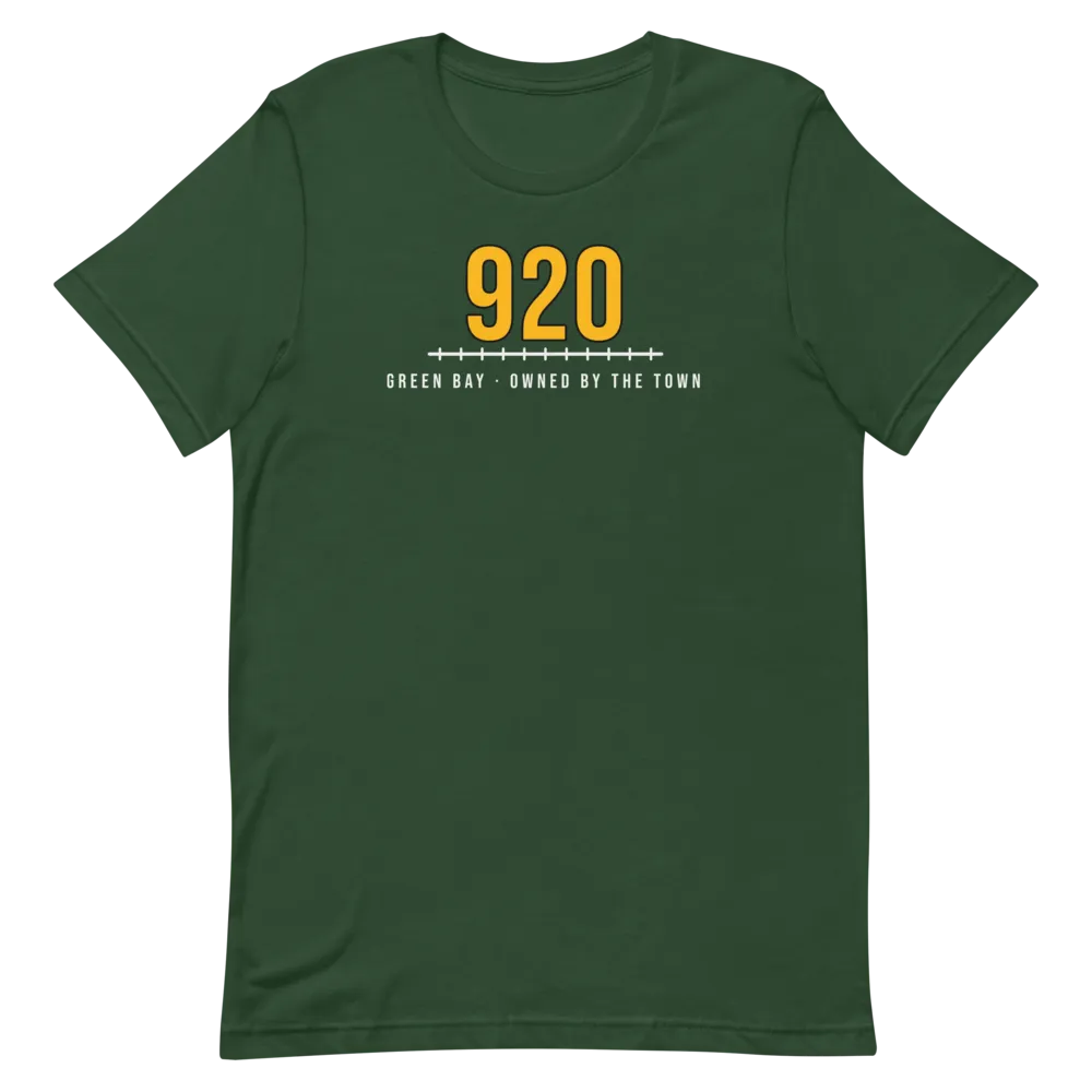 Green Bay 920 Football Owned by the Town — Forest T-Shirt
