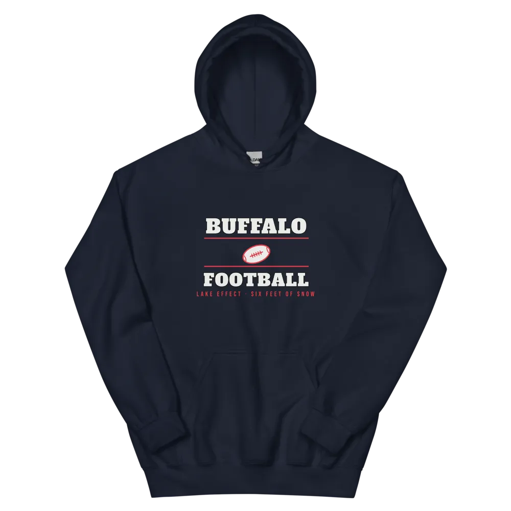 Buffalo Football Lake Effect — Navy Hoodie