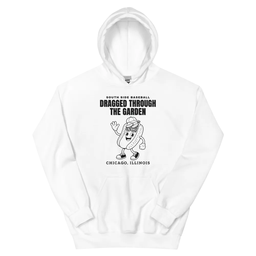 Chicago South Side Baseball Dragged Through the Garden — White Hoodie