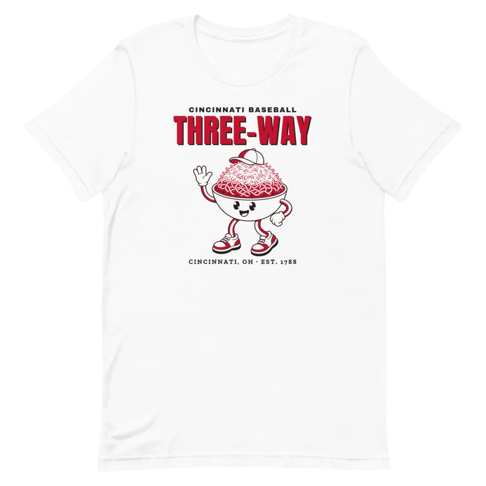 Cincinnati Baseball Three-Way Chili Bowl — White T-Shirt