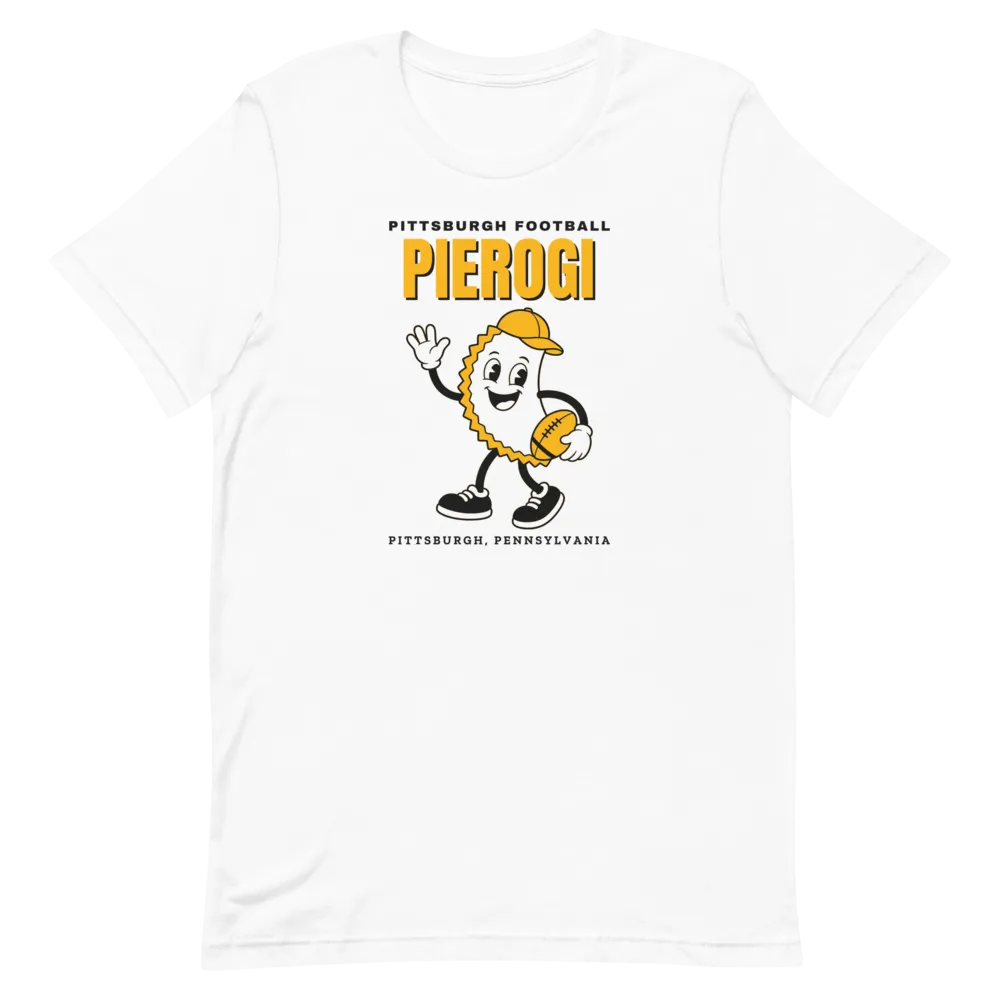 Pittsburgh Football Pierogi Pal — White T-Shirt