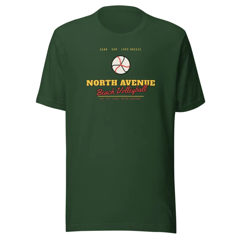 North Avenue Beach Volleyball — Forest T-Shirt