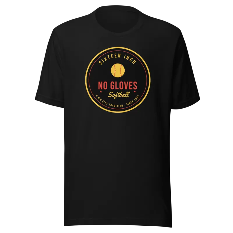 Sixteen Inch No Gloves Softball — Sticker