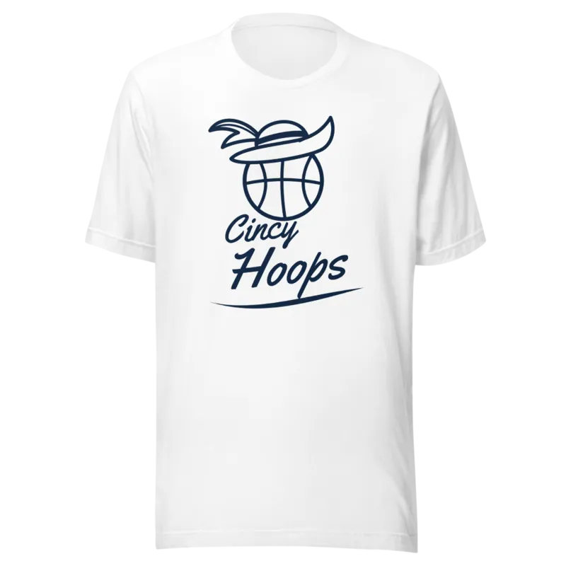 Cincy Hoops Feathered Hat Basketball Script — Sticker