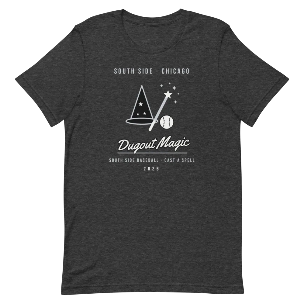 Chicago South Side Dugout Magic 2026 — Dark Grey Heather T-Shirt