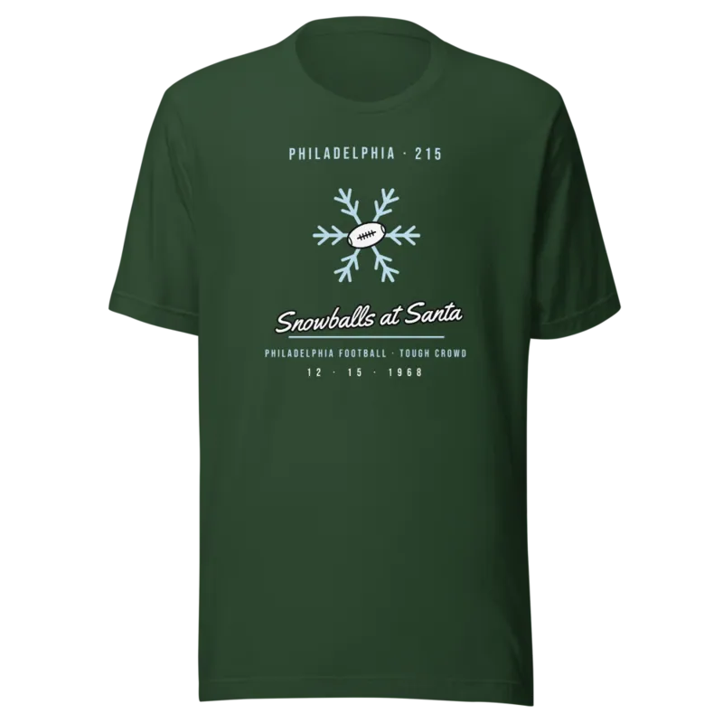 Philadelphia Football Snowballs at Santa 1968 — Forest T-Shirt